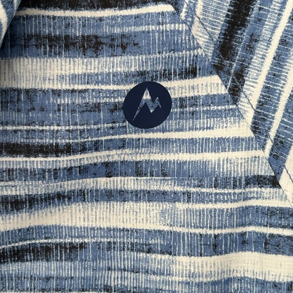 Marmot Wmns M Full Zip lightweight rain jacket Windbreaker Outdoor Hiking Blue - Picture 11 of 14